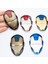 M-06 3D Alaşım Metal Kask Amblem Maskesi Rozeti Yaratıcı Araba Sticker Süsleme Aksesuarları Çıkartması Audı Bmw Vw Fıat Kıa Demir Adam (Yurt Dışından) 3