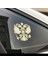 S Beden Rusya Armaları Nikel Metal Araba Sticker Etiketler Rusya Federasyonu Kartal Amblemi Araba Sticker Altın Gümüş (Yurt Dışından) 4