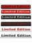 Kırmızı Bmw Audi Honda Opel Toyota Mercedes Mazda Nissan Hyundai Ford Jeep Için 3D Metal Limited Edıtıon Amblem Rozet Araba Sticker Yapışkanı (Yurt Dışından) 2
