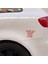 Kırmızı Motosiklet Kaskı Yansıtıcı Dekor Çıkartması Araç Gövde Pencere Tampon Sticker (Yurt Dışından) 4