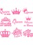12X13CM Kraliçe Tahtında Araba Camı Vinil Araba Tam Vücut Çıkartmaları Çıkartma Araba Motosiklet Sticker Pembe Çıkartma (Yurt Dışından) 2