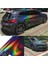 50X152CM Holografik Lazer Krom Siyah Araba Sticker Araba Içi Kaplama Vinil Film Levha Siyah ile Gökkuşağı Çıkartmalar (Yurt Dışından) 2