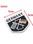 S0363 Audi Bmw Perodua Toyota Honda Nissan Ford Mazda Mercedes Araba Stil - 3D Alüminyum Almanya Sticker Alman Bayrağı Amblem Çıkartması (Yurt Dışından) 1