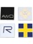 Altın Volvo Ocean V40 V60 V90 XC60 XC90 x Için 3D Metal R Tasarım Awd Moose Test Logo Rozet Etiketler Araba Sticker (Yurt Dışından) 4