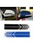Siyah Araba Sticker Solmazlık Renkli Çizgi Araba Sticker Yarış Strde Arka Görüş Aynası Dekor Sticker Araba Evrensel (Yurt Dışından) 4