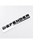 Parlak Siyah 1x 3D Siyah Gri Abs Harf Rozeti Arka Kapak Sticker Defender Bagaj Çıkartma Araç Logosu (Yurt Dışından) 1