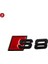 Kırmızı Gül Audi Rs4 Rs5 Rs6 Araç Stili Metal Araba Sticker Rozeti Amblem 3D Metal Araba Sticker Logo Oto Aksesuarları Modifiye (Yurt Dışından) 1