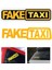 2 Adet Beyaz Sahte Taksi Yansıtıcı Araba Otomatik Etiket Pencere Van Vinil Sticker Kendinden Yapışkanlı Amblem Rozet Honda Toyota Vw Bmw Araba Stil Amac: (Yurt Dışından) 5