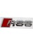 Açık Mavi Audi Rs4 Rs5 Rs6 Araç Stili Metal Araba Sticker Rozeti Amblem 3D Metal Araba Sticker Logo Oto Aksesuarları Modifiye (Yurt Dışından) 5