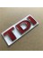 Hepsi Kırmızı Yeni Metal Tdı Rozeti Amblem Çıkartma Sticker Logo Polo Golf Jetta Passat B5 B6 Gtı Touran Bora Araba Süsleme Için (Yurt Dışından) 1