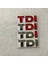 Hepsi Kırmızı Yeni Metal Tdı Rozeti Amblem Çıkartma Sticker Logo Polo Golf Jetta Passat B5 B6 Gtı Touran Bora Araba Süsleme Için (Yurt Dışından) 2