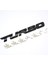 Siyah Evrensel 3D Alaşım Metal Harf Turbo Araba Motosiklet Amblemi Rozet Sticker Çıkartma Dekor Araba Gövde Arka Bagaj 3D Araba Sticker (Yurt Dışından) 3