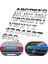 x Stili Şerit 3D Metal Alfabe Gümüş Rozet Krom Gümüş Harfler Sayılar Logo Araba Sticker Araçlar Oto Aksesuar Sticker Dekorasyon (Yurt Dışından) 3