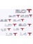 3.0t Araba Motor Hacmi Etiket Metal T Hacmi Logo Araba Bagaj Amblemi Araç Stickerleri (Yurt Dışından) 3