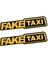 Siyah Aliauto 2 Adet Yanlış Taksi Yansıtıcı Komik Araba Sticker Pencere Etiketi Chevrolet Captiva Niva Aveolacetti Soark Cruz Ford Için (Yurt Dışından) 2