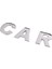 S Tarzı Şerit 3D Metal Alfabe Gümüş Rozet Krom Gümüş Harfler Sayılar Logo Araba Sticker Araçlar Oto Aksesuar Sticker Dekorasyon (Yurt Dışından) 4