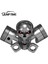 LJPT04721 Jumptime 13CM x 8.8cm 3D Ölü Kafatası Araba Sticker Büyük Kamyon Römork Motosiklet Gra Çıkartmalar Yarışma (Yurt Dışından) 3