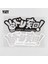 Siyah Yjzt 20.2cm*7.8cm Drift Tengoku Jdm Dekor Aksesuarları Tampon Araba Sticker Vinil Çıkartma Siyahgümüş 4A (Yurt Dışından) 2
