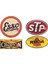 GENIŞ10CM Vintage Oldtimer Oldschool Retro Rost Esso Stp Champion Pennzoil Hotrod Sticker Set 4x - Eski Okul Araba Retro Rost Esso Stp Champion Pennzoil Hotrod Için Sticker Seti 4x (Yurt Dışından) 2