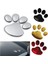 2 Adet Siyah 2 Adet Araba Aksesuarları Araba Sticker Cool Tasarım Pati 3D Hayvan Köpek Kedi Izi Etiket Araba Pvc Sticker Araba Sticker (Yurt Dışından) 3