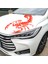 Kırmızı 1 Adet 3D Akrep Araç Stickerı Kamyonlar Pencere Su Geçirmez Pvc Araba Stili Oto Etiketi Araba Motor Kaputu Yan Şeritler Hayvan Etiketi (Yurt Dışından) 1