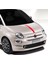 Mat Altın Fiat 500 Abarth Araba Kaput Stickerları Otomatik Dıy Şeritler Süsleme Tuning Aksesuarları Vinil Film Etiketler (Yurt Dışından) 2