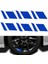 Mavi 6x Yansıtıcı Araç Jant Sticker Vinil Uyarı Etiketi Çizgili Yarış Tekerlek Boyutu Araba Sticker Araba Aksesuarları Sticker (Yurt Dışından) 1