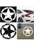 Siyah 1 Adet Beş Köşeli Yıldız Araba Stickerı Araç Stil Decal Kişilik Araba Aksesuarları Su Geçirmez Ordu Yıldızı Araba Decal Stil Amac: (Yurt Dışından) 4