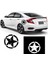 Siyah 1 Adet Beş Köşeli Yıldız Araba Stickerı Araç Stil Decal Kişilik Araba Aksesuarları Su Geçirmez Ordu Yıldızı Araba Decal Stil Amac: (Yurt Dışından) 5