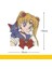 9-Büyük Araba Sticker Ay Savaşçısı Ay Işığında Tsukino Usagi Güzel Sevimli Çizgi Film Yansıtıcı Yaratıcı Rüzgarlık Araba Tuning Stil D30 (Yurt Dışından) 1