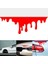 2 Adet Cadılar Bayramı Araba Kırmızı Kan Sticker Yansıtıcı Otomatik Cool Etiketler Işık Tampon Gövde Sticker Kapak Damlalar Araba Grafik Dekoratif Vinil (Yurt Dışından) 4