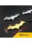 Gümüş Rengi 3D Araba Stickerı Metal Yarasa Araba Logosu Araba Stil Metal Yarasa Rozeti Amblem Kuyruk Etiketi Motosiklet Araba Aksesuarları Otomobil (Yurt Dışından) 3