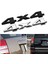 Gümüş Araba Sticker Aqtqaq 3D 4x4 Dört Tekerlekten Çekişli Araba Sticker Logo Amblemi Etiketler Araba Süsleme Aksesuarları Için Frod Bmw Lada Honda Audi Toyota (Yurt Dışından) 5
