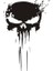 Siyah 22*15CM Punisher Kafatası Sticker 3D Araba Sticker ve Decal Araba Kan Vinyl Yansıtıcı Sticker Araba Tasarım Aksesuarları Stickerler (Yurt Dışından) 1