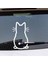 Siyah 1 Adet Sevimli Kedi Araba Cam Silecek Vinil Sanat Sticker Dekor Sevimli Hayvan Kedi Duvar Resim Sanatı Çıkartması Araba Pencere Süsü Için (Yurt Dışından) 3