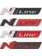 Altın Hyundai I Sonata Elantra Veloster Kona Tucson N Line Stil Için Ön Izgara Için Araba Sticker N Line Nline Rozeti Amblemi Etiket (Yurt Dışından) 3