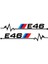 E46 Siyah Aliauto 2 Adet Araba Arka Görüş Aynası Sticker ve Decal Aksesuarları Bmw E30 E34 E36 E39 E46 E60 E61 E87 E90 E83 F10 F20 F21 F30 F35 Için (Yurt Dışından) 1
