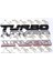 Siyah 3D Amblem Turbo Metal Izgara Arka Bagaj Araba Rozeti Araba Sticker Audi Bmw Ford Focus Vw Skoda Seat Peugeot Lada Renault Hyundai Için (Yurt Dışından) 3