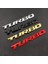 Siyah 3D Amblem Turbo Metal Izgara Arka Bagaj Araba Rozeti Araba Sticker Audi Bmw Ford Focus Vw Skoda Seat Peugeot Lada Renault Hyundai Için (Yurt Dışından) 4