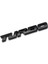 1.4X12CM Turbo Metal Araba Etiketi Rozeti Yapışkanlı Oto Sticker Arka Kapak Rozeti Araba Gövde Süsü Sticker 3D Etiket Rozeti Aksesuar Iç Mekan (Yurt Dışından) 1