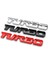 1.4X12CM Turbo Metal Araba Etiketi Rozeti Yapışkanlı Oto Sticker Arka Kapak Rozeti Araba Gövde Süsü Sticker 3D Etiket Rozeti Aksesuar Iç Mekan (Yurt Dışından) 2