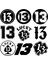 Beyaz Dalgalanın Komik Sayı 13 Vinil Araba Sticker Yansıtıcı Su Geçirmez Araba Stickerlar Araba Motosiklet Aksesuarları Dekorasyonları Için (Yurt Dışından) 2