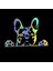 2 Adet Araba Sticker Patiler Yukarı Fransız Bulldog Frenchie Bully Köpek Süsleme Vinil Araba Sticker Yansıtıcı Lazer 3D Araba Sticker Araba Stil Amac: (Yurt Dışından) 3