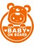 Mavi 13CM*15CM Bebek Arabada Sticker Moda Bebek Araba Vinil Çıkartmaları Motosiklet Araba Sticker Araç-Stil Siyahgümüş Renkli (Yurt Dışından) 4