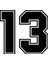 15X10.3CM Dalgalanın Komik Sayı 13 Vinil Araba Sticker Yansıtıcı Su Geçirmez Araba Stickerlar Araba Motosiklet Aksesuarları Dekorasyonları Için (Yurt Dışından) 3