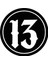 13X13CM Dalgalanın Komik Sayı 13 Vinil Araba Sticker Yansıtıcı Su Geçirmez Araba Stickerlar Araba Motosiklet Aksesuarları Dekorasyonları Için (Yurt Dışından) 5