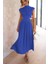 Siyah Stil M Boyutu Kadın Bahar Yaz Cepler Uzun Maxi Elbise Düz Renk Moda Kolsuz Kesik Sırt Dekolteli Tatlı Zarif Rahat Elbise Vestido (Yurt Dışından) 4