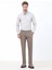 Vizon Düz Dokuma Slim Fit Casual Pamuk Karışımlı Pantolon 1