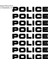 Gümüş Rengi Volkrays 8 x Kişilik Araba Sticker Polis Yansıtıcı Etiketler Çıkartmalar Motosiklet Dekoratif Aksesuarlar Siyahgümüş, 16CM*2CM (Yurt Dışından) 2