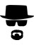 Turuncu Heisenberg Vinil Araba Pencere Sticker Breaking Bad Walt White Cook Komik Araba Sticker Styling Auto Dekorasyonu (Yurt Dışından) 1